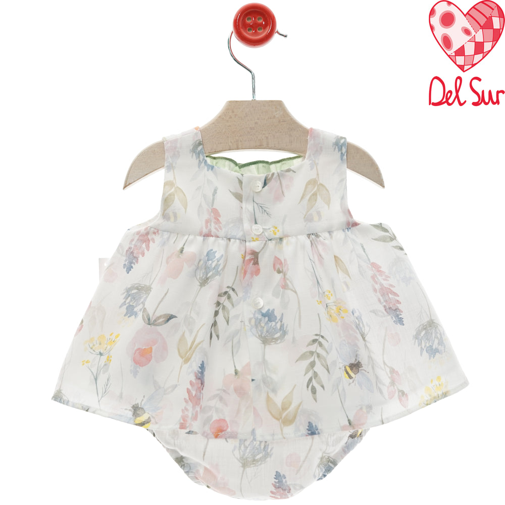 Abito fiori con culotte