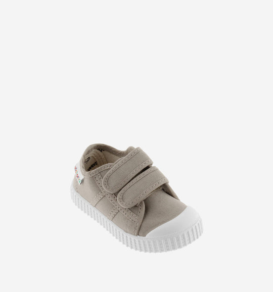 Sneakers in tela beige