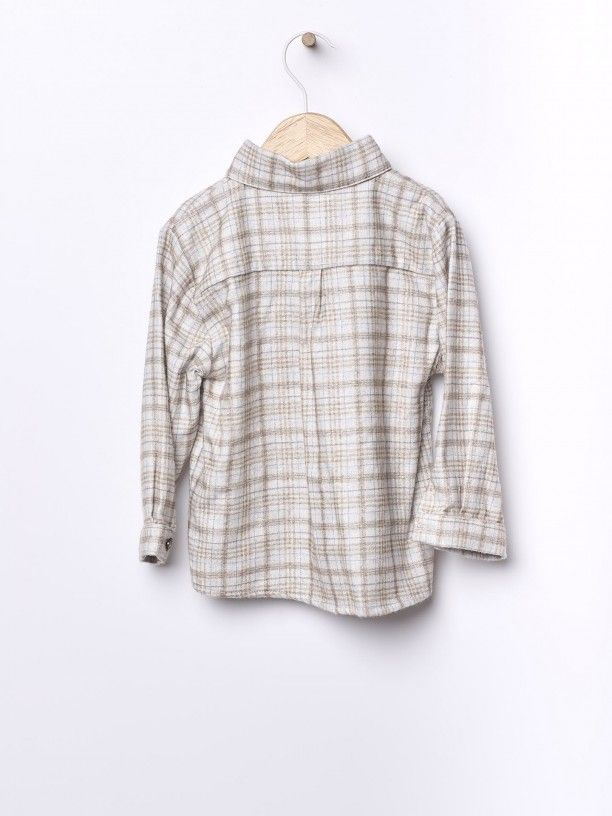 Camicia in morbida flanella