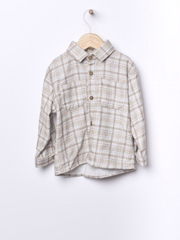 Camicia in morbida flanella