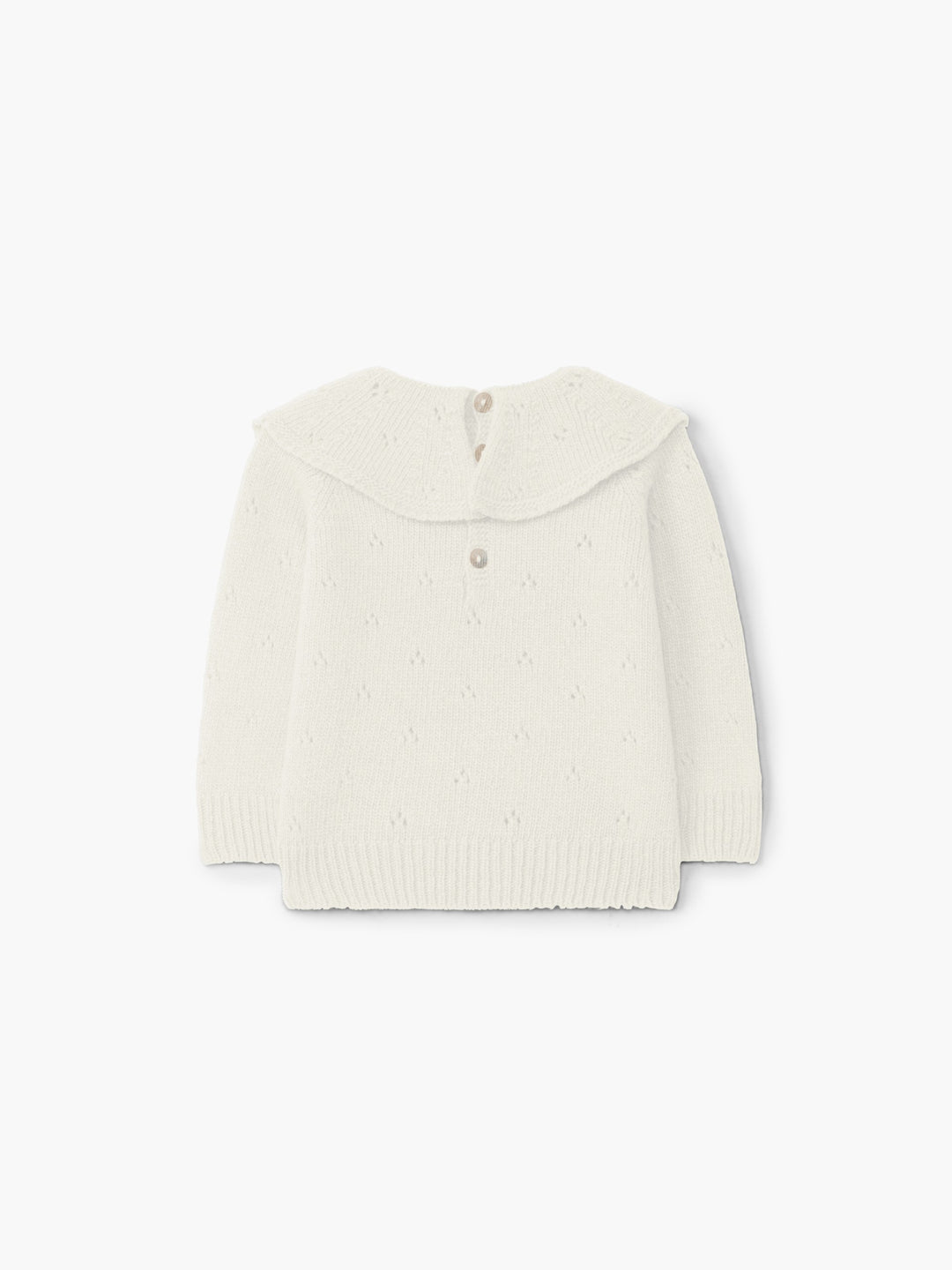 Maglione lavorato panna