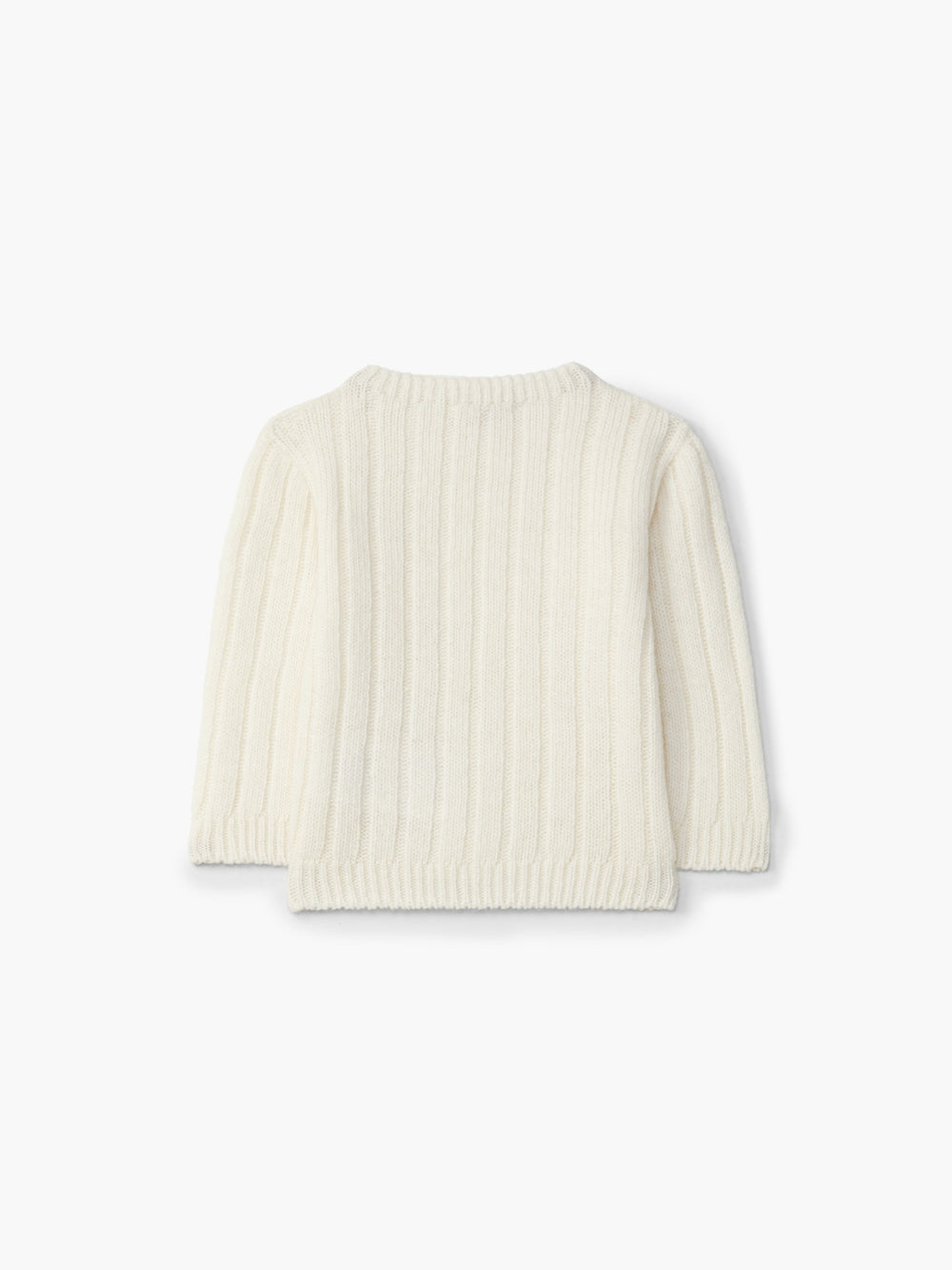 Maglione a coste panna