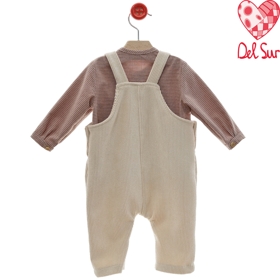 Completo salopette e camicia