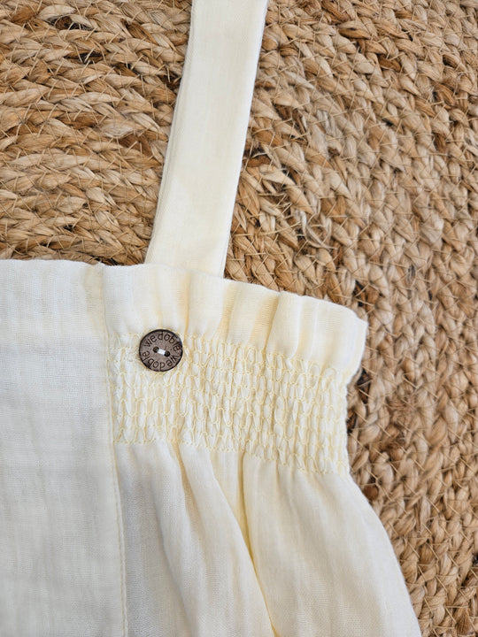 Salopette giallo paglierino