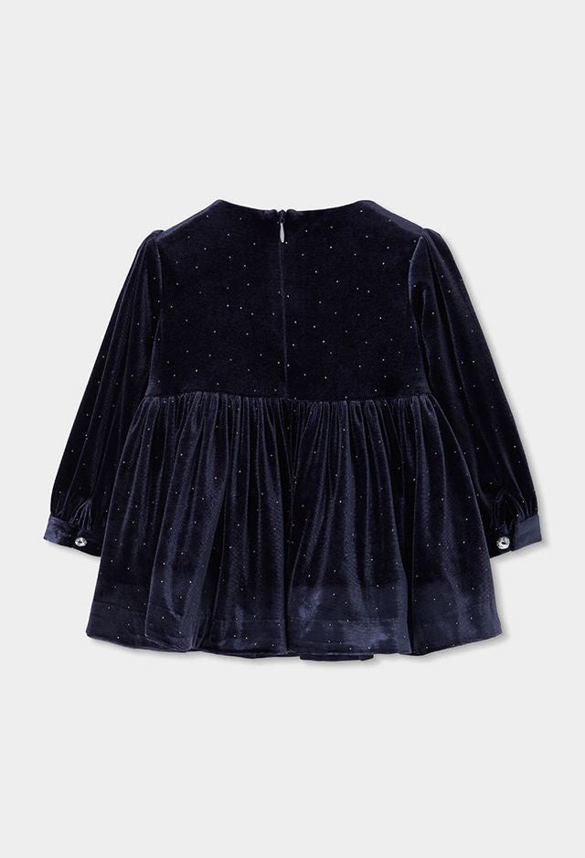Abito in ciniglia blu