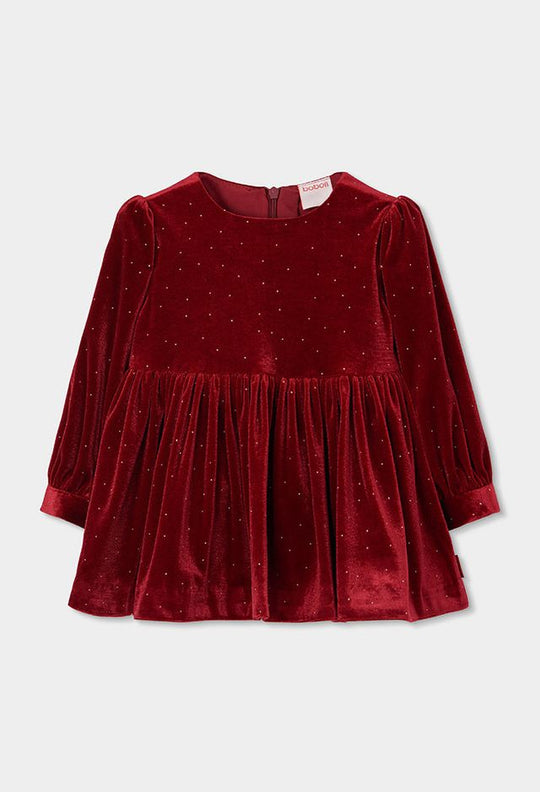 Abito in ciniglia bordeaux