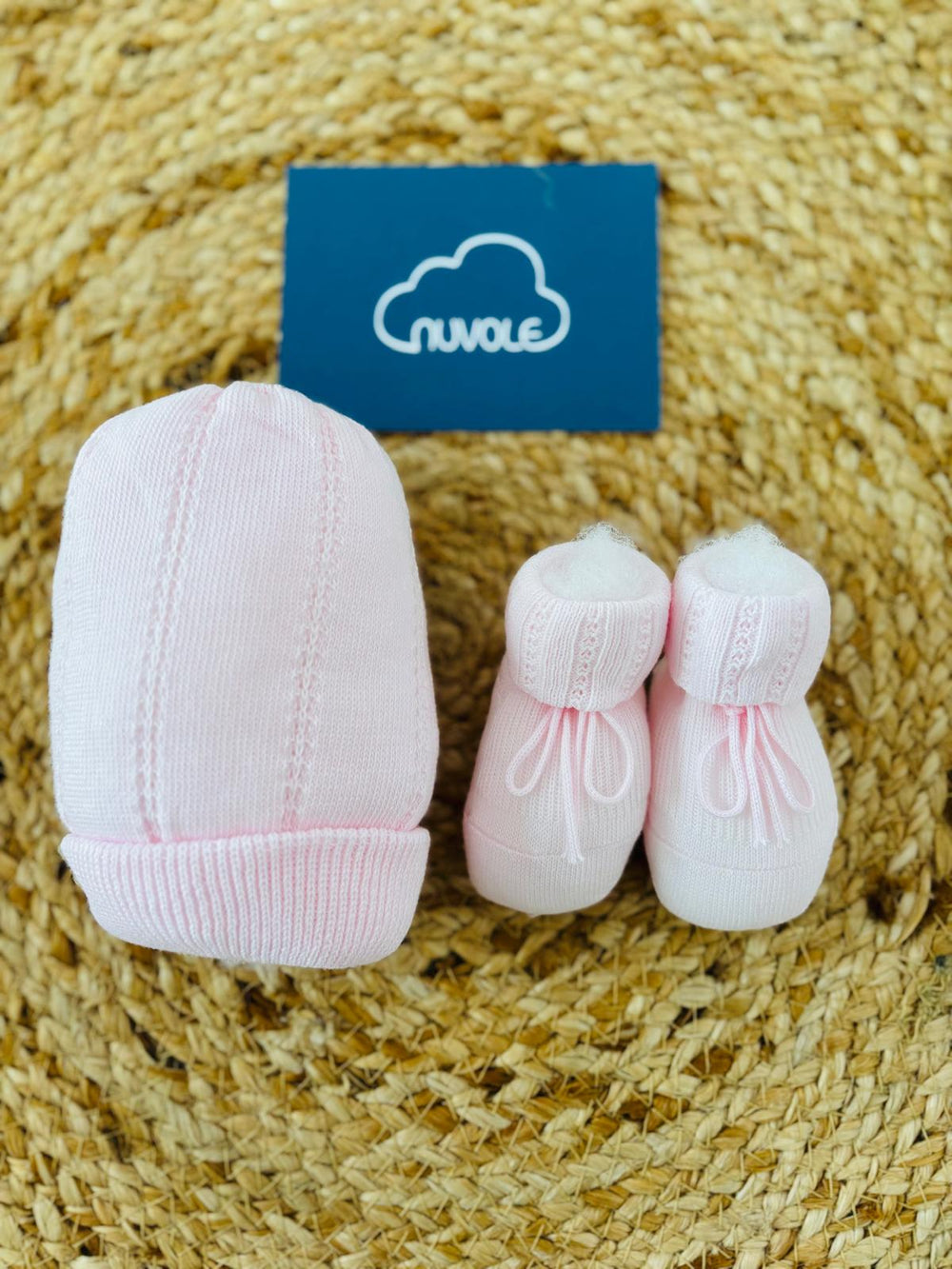 Set scarpina e cappello in lana