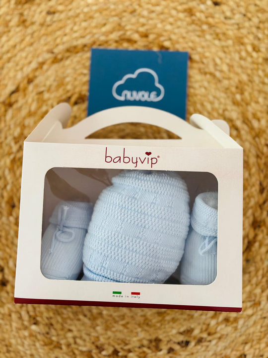 Set scarpina e cappello in lana