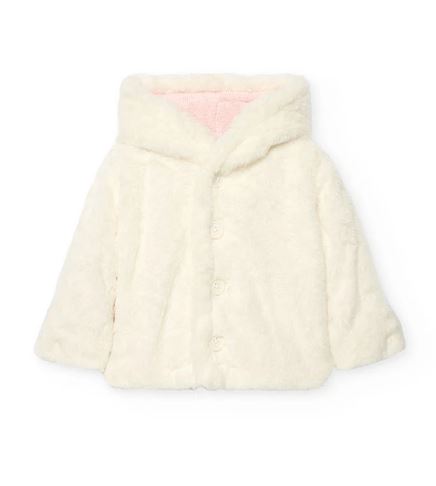 Giubbino in lana reversibile rosa