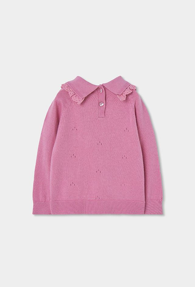 Maglia in lana orchidea