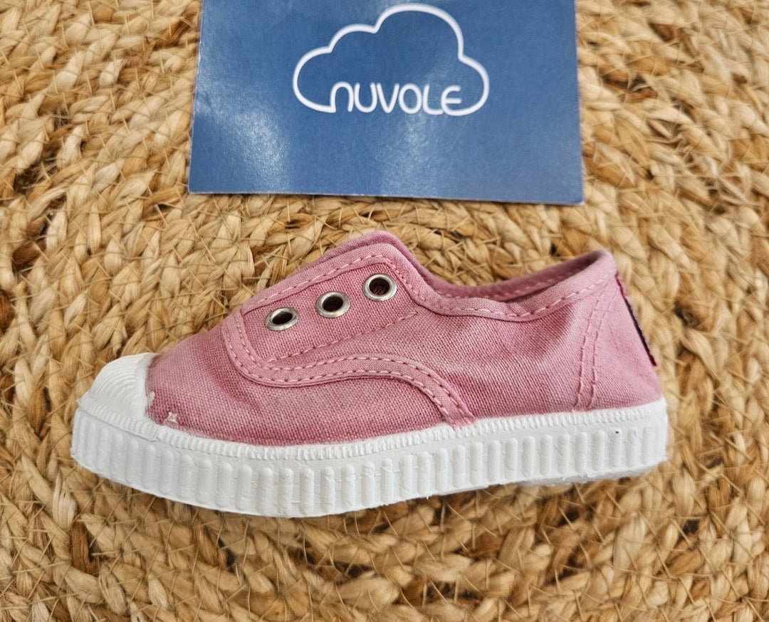 Sneakers in tela rosa