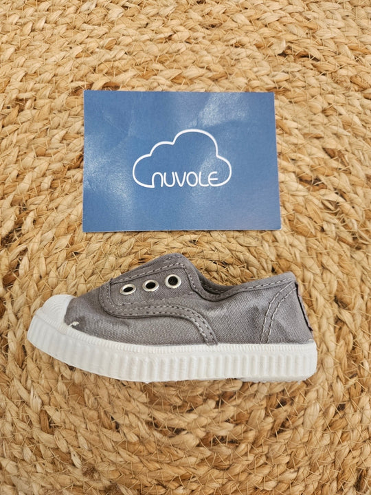 Sneakers in tela gris