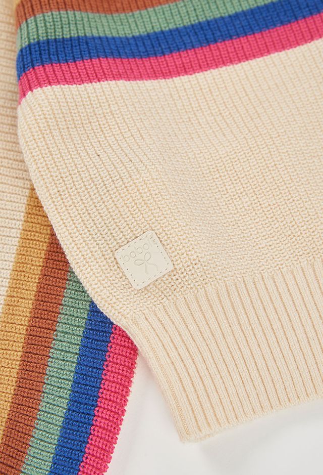 Maglione righe multicolor
