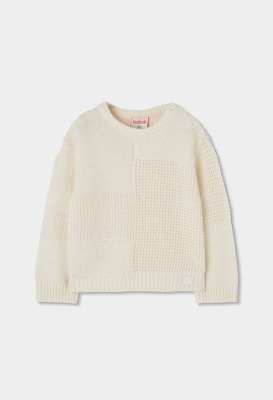 Maglia in lana panna