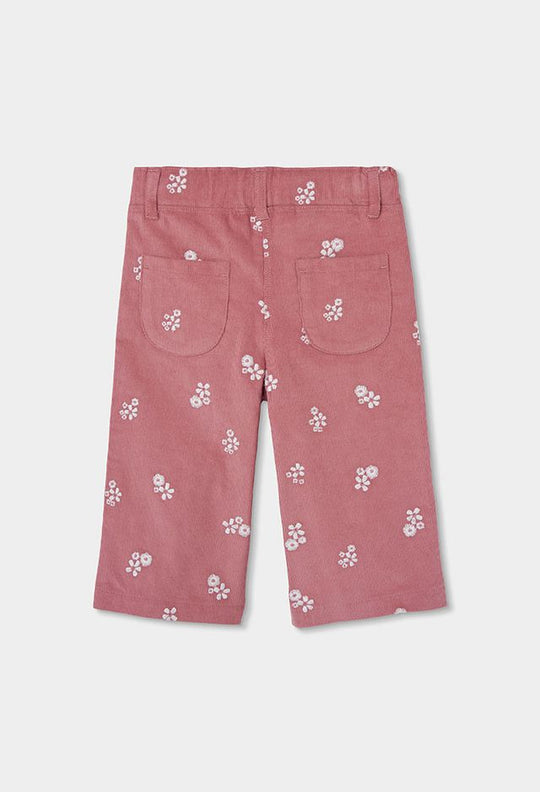 Pantalone in velluto stampato