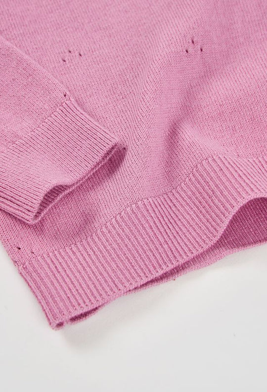 Maglia in lana orchidea