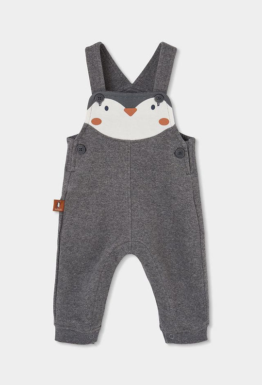 Completo salopette pinguini