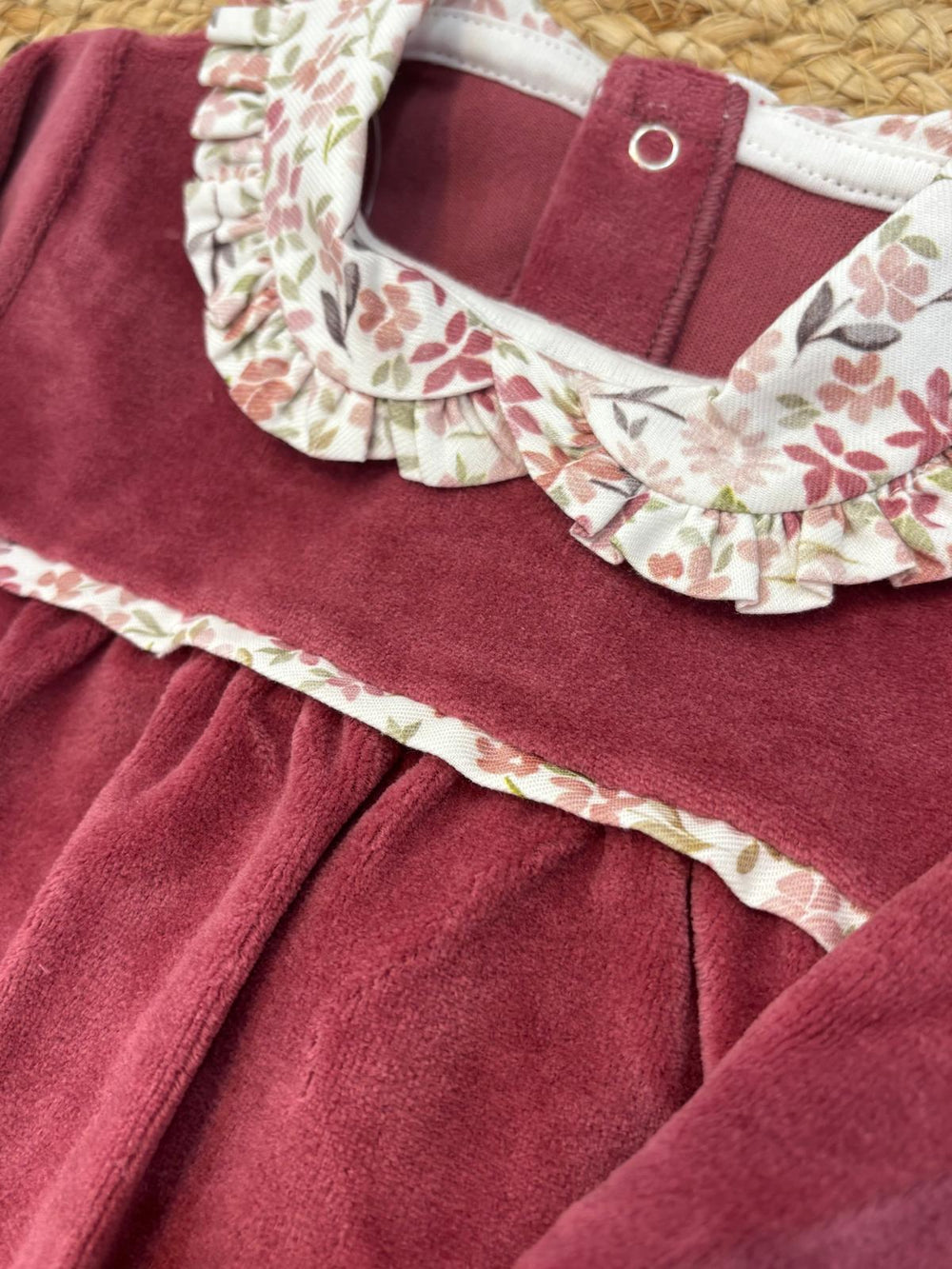 Tutina in ciniglia fiori