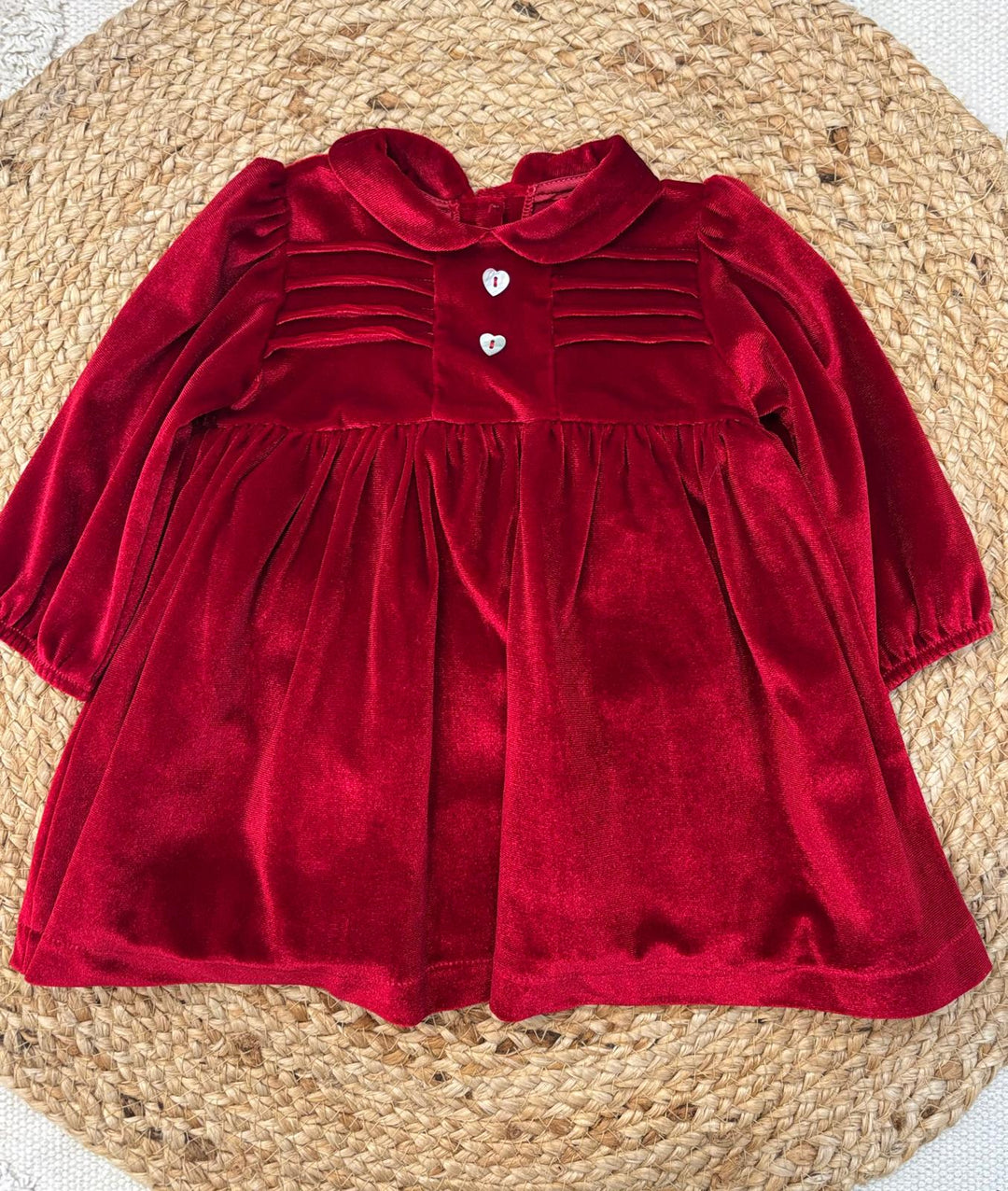 Abito in velluto rosso