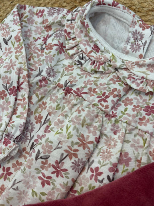Completo fiorellini con leggings