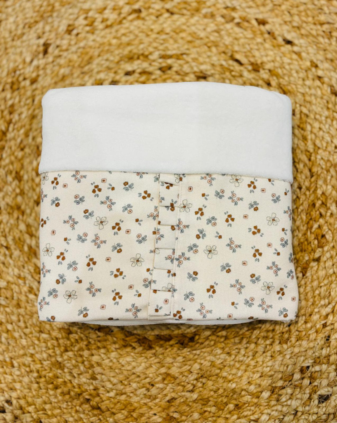 Coperta in ciniglia fiori
