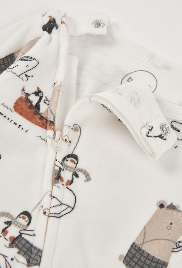 Tutina pinguino con zip