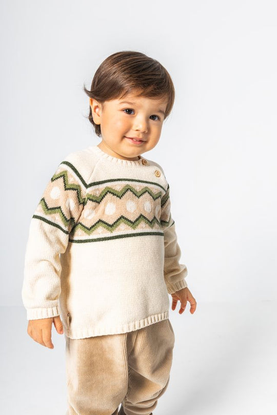 Completo con maglione in ciniglia