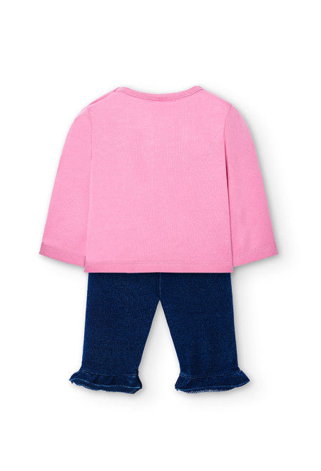 Completo lungo rosa