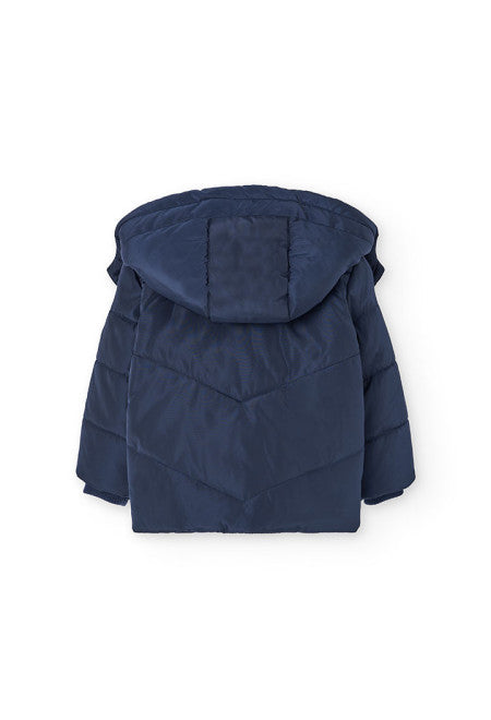 Giubbino in nylon blu