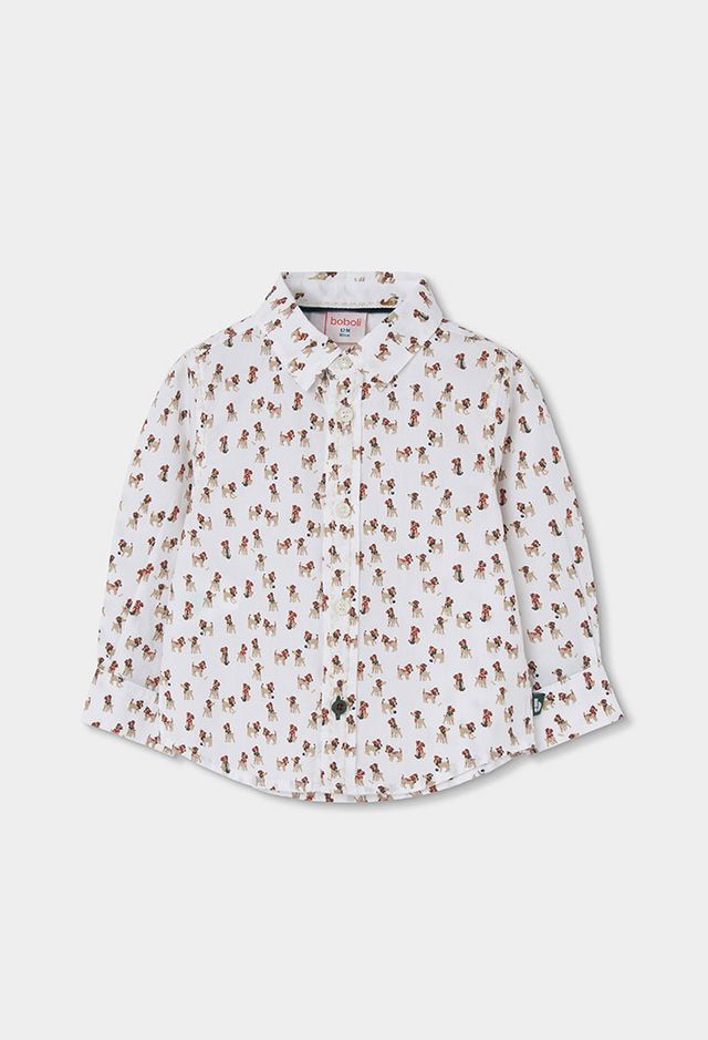 Camicia fantasia cagnolino