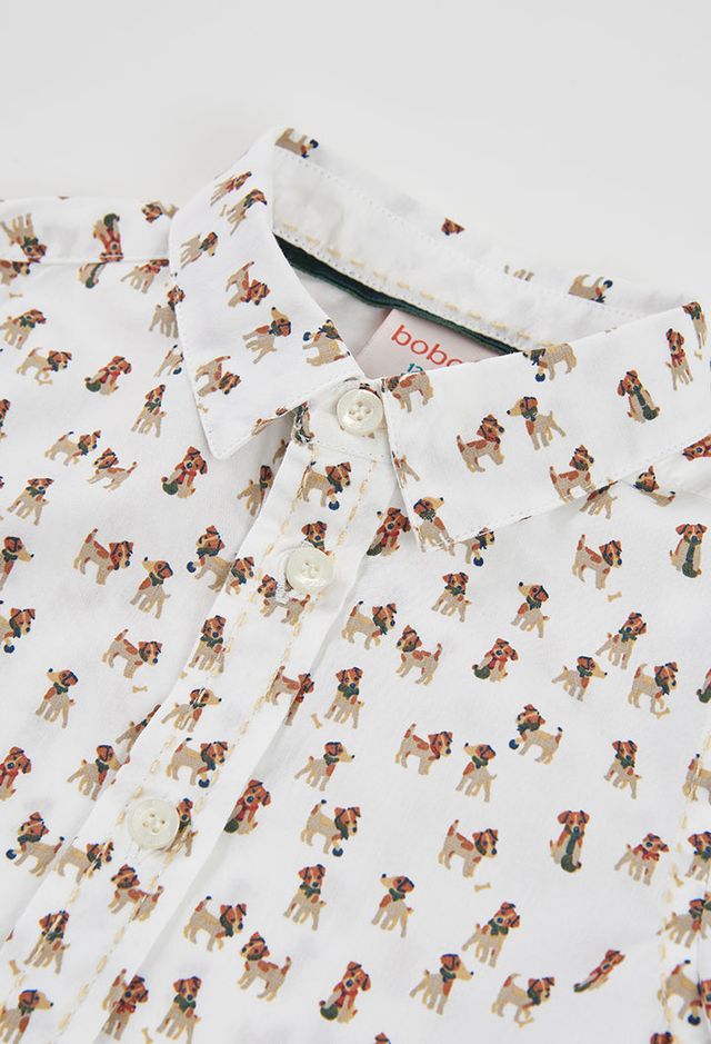 Camicia fantasia cagnolino