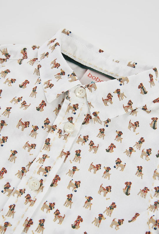 Camicia fantasia cagnolino