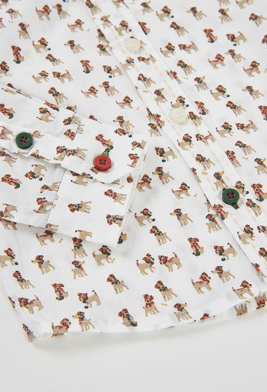 Camicia fantasia cagnolino