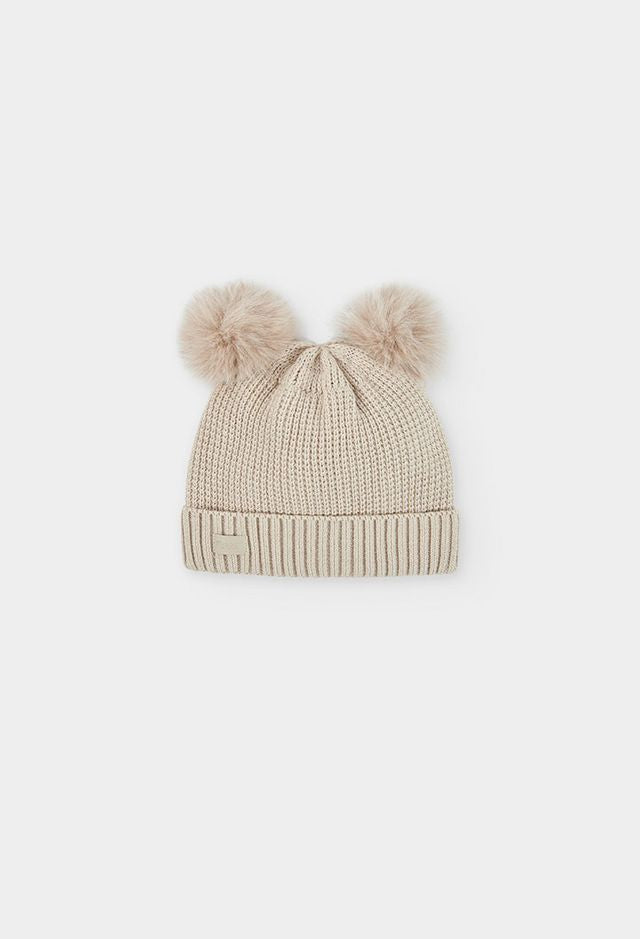 Cappello in lana con pompon