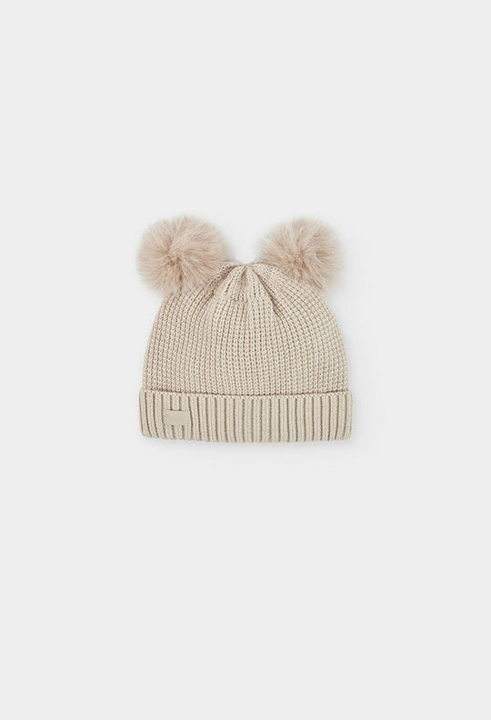 Cappello in lana con pompon