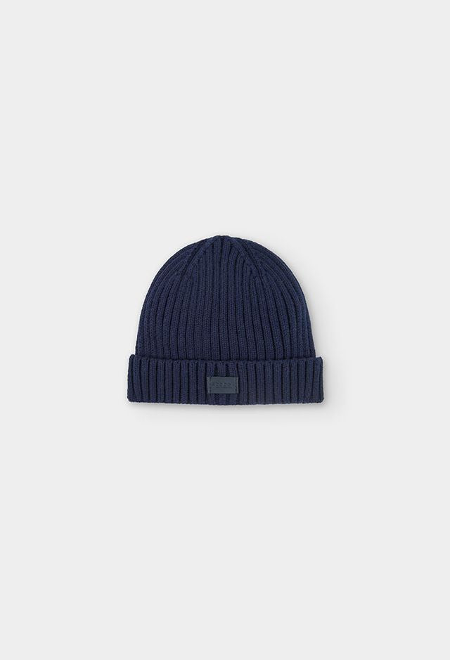 Cappello a coste blu