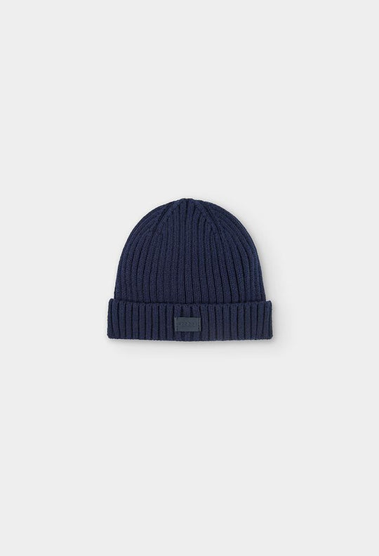 Cappello a coste blu