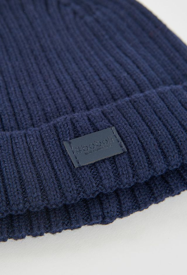 Cappello a coste blu