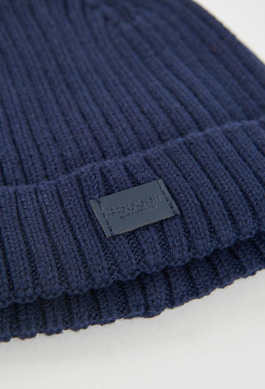Cappello a coste blu