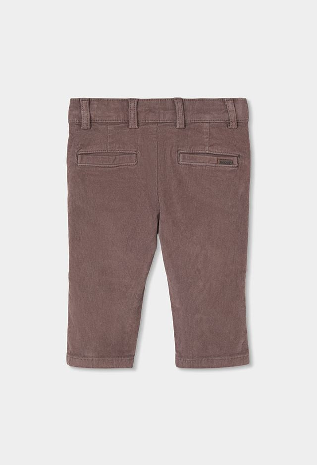 Pantalone in velluto moka