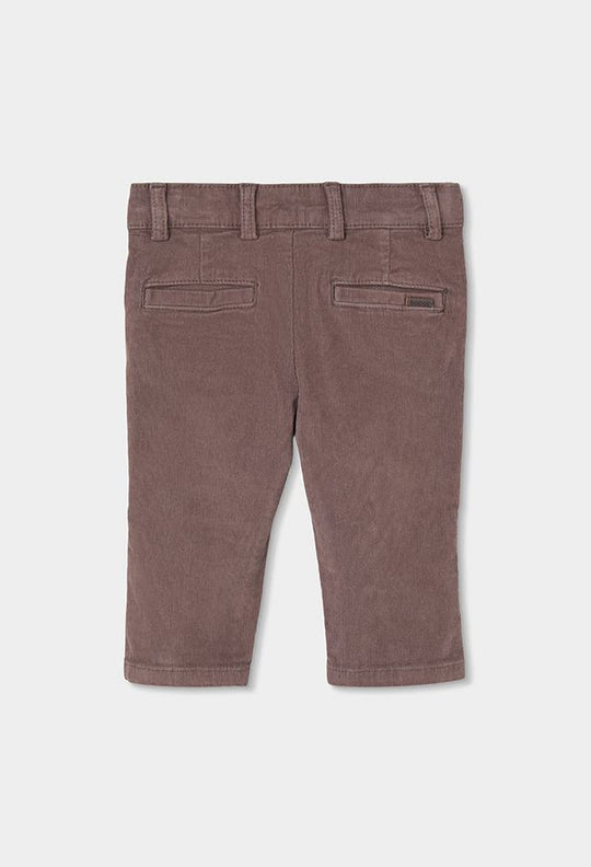 Pantalone in velluto moka