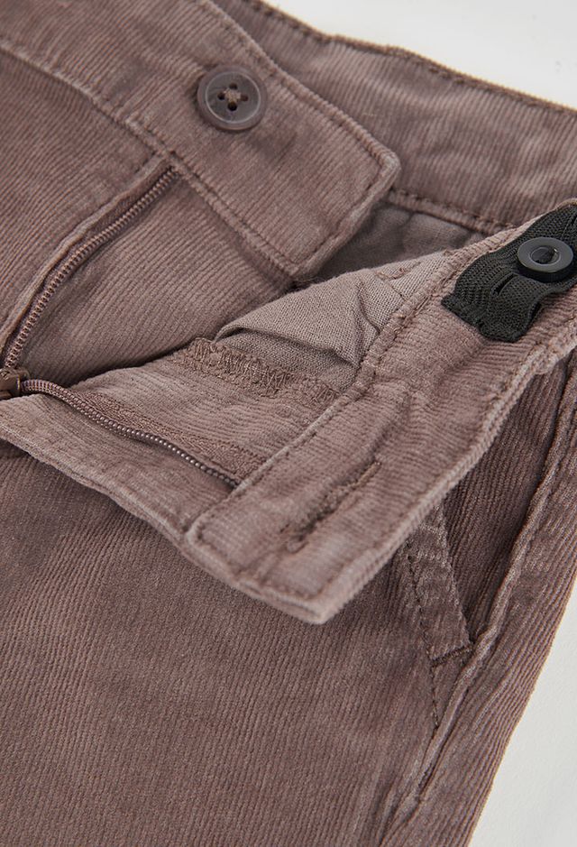 Pantalone in velluto moka