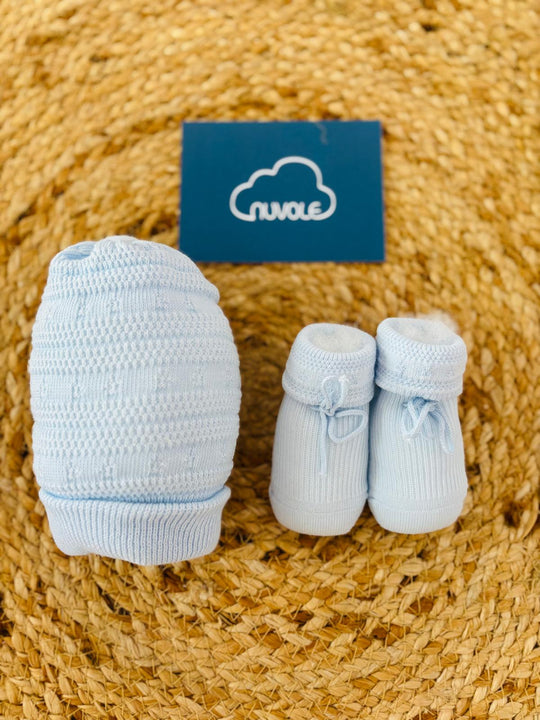 Set scarpina e cappello in lana