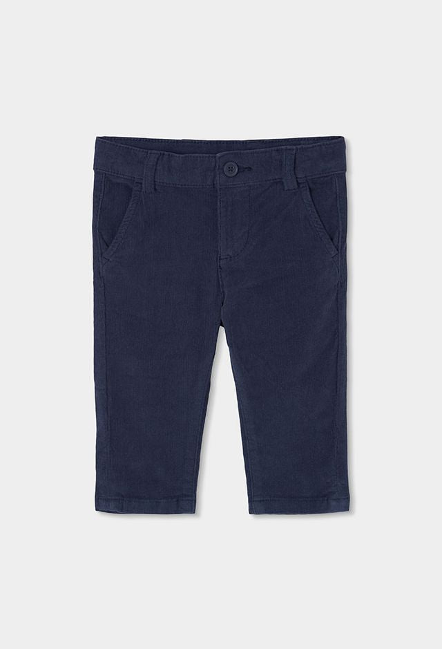 Pantalone in velluto blu