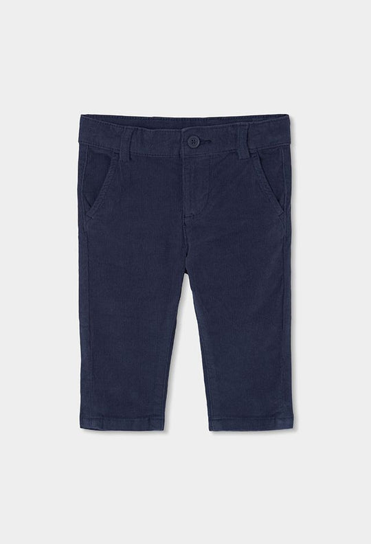 Pantalone in velluto blu