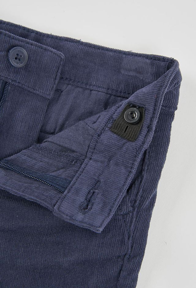 Pantalone in velluto blu