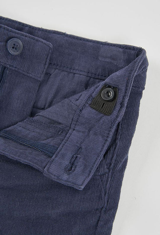Pantalone in velluto blu