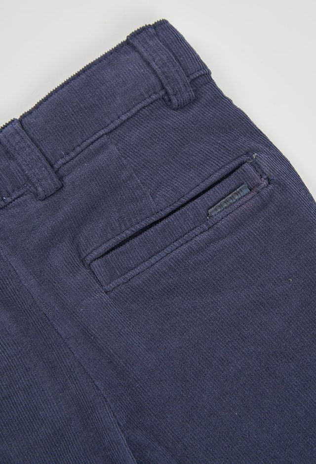 Pantalone in velluto blu