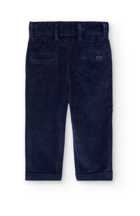 Pantaloni di velluto blu