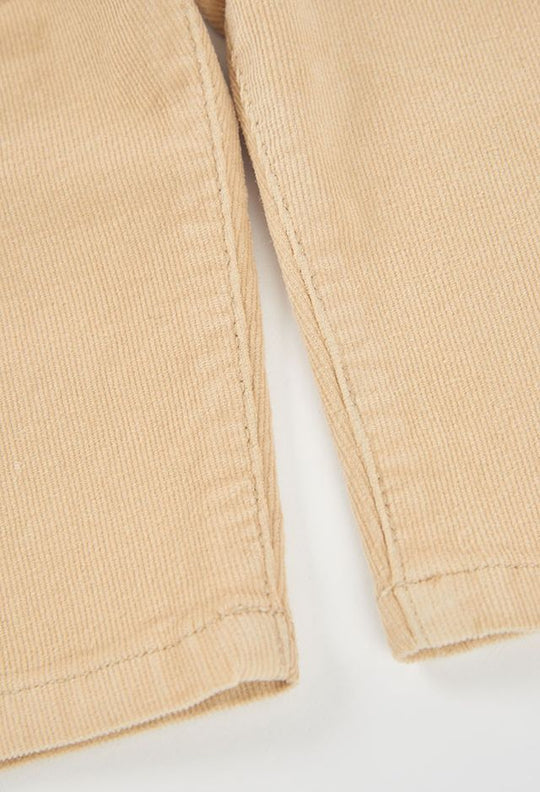 Pantalone in velluto beige